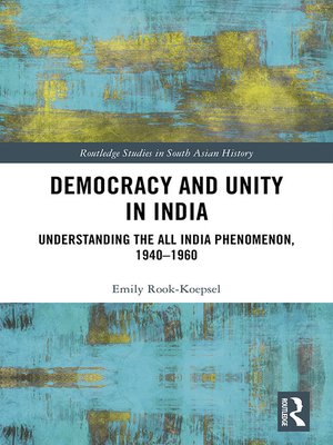 cover image of Democracy and Unity in India